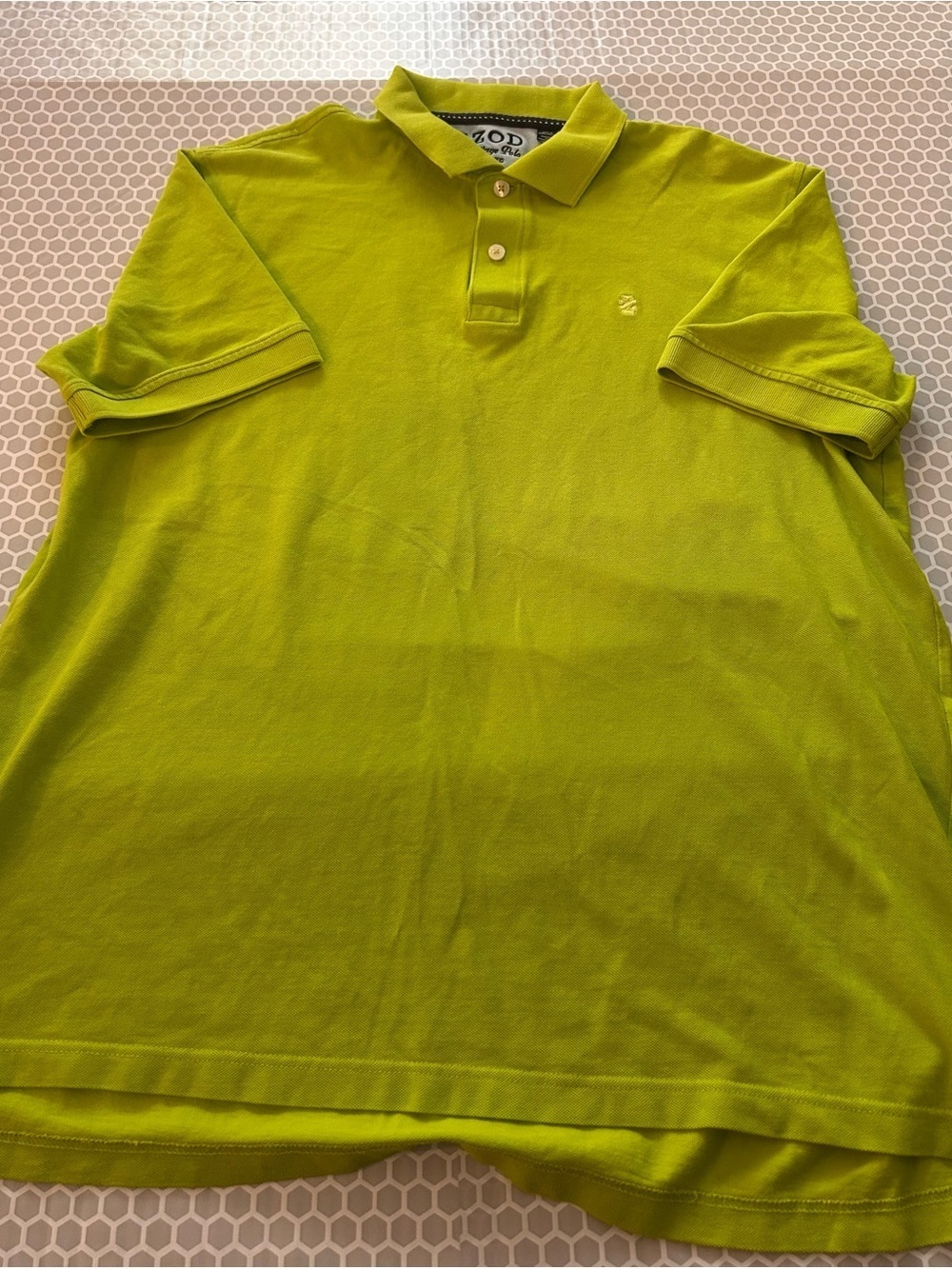 Izod Lime Green Polo Shirt Size XL